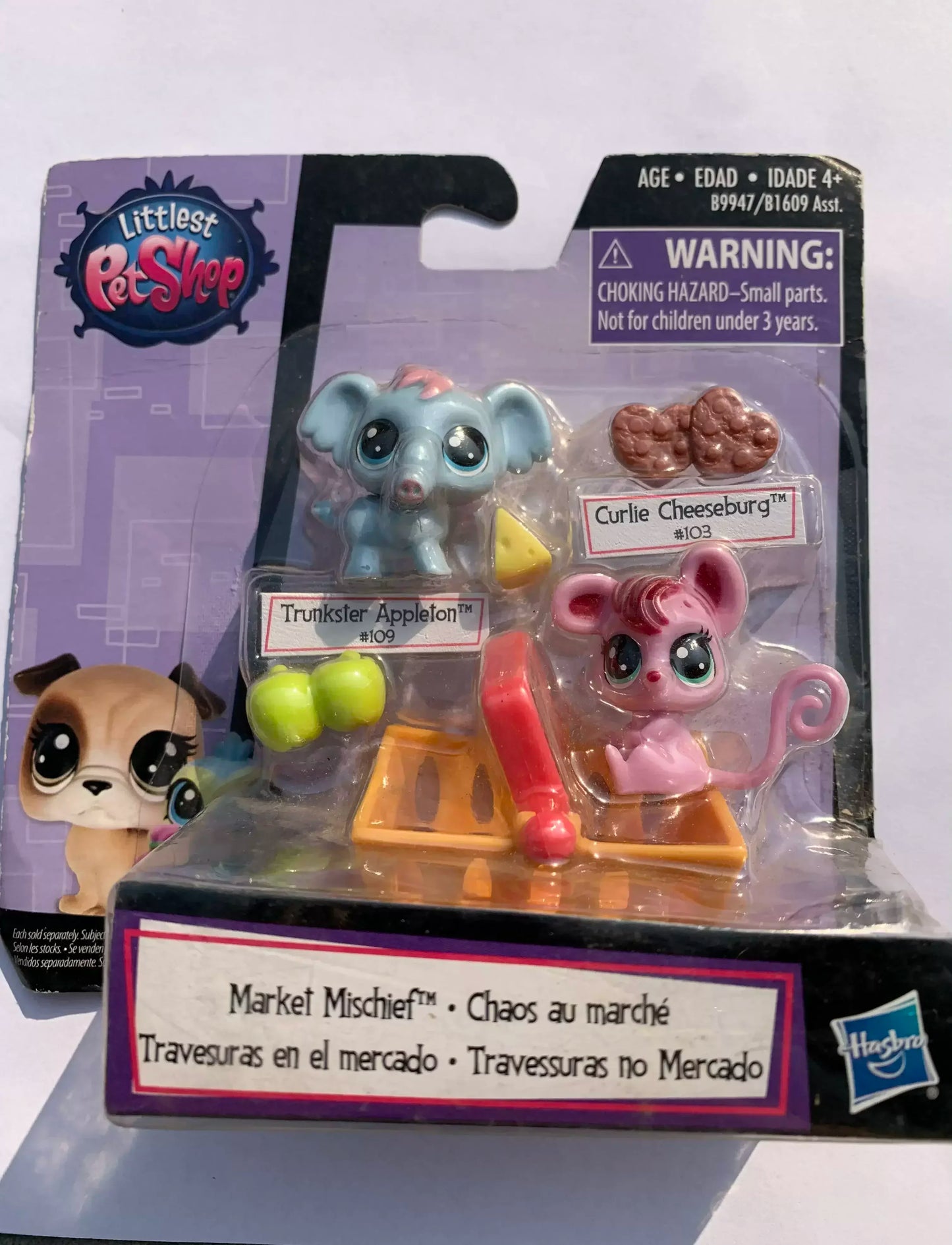 Original Hasbro Littlest Pet Shop Doll Toys Cute Animal Action Figure Big Eyed Pet Model Collection Toy Children's Birthday Gift