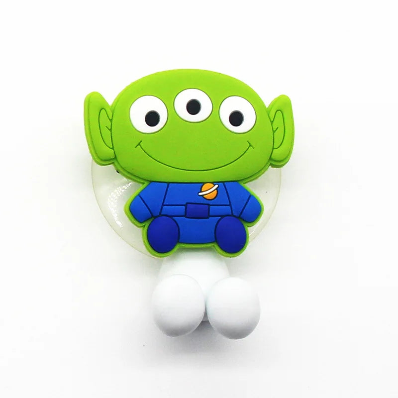 Disney  Stitch Anime Figure Mickey Mouse kids Toothbrush Holder Minnie Mouse Cartoon Wall Mounted Shelf Kitchen Bathroom Toys