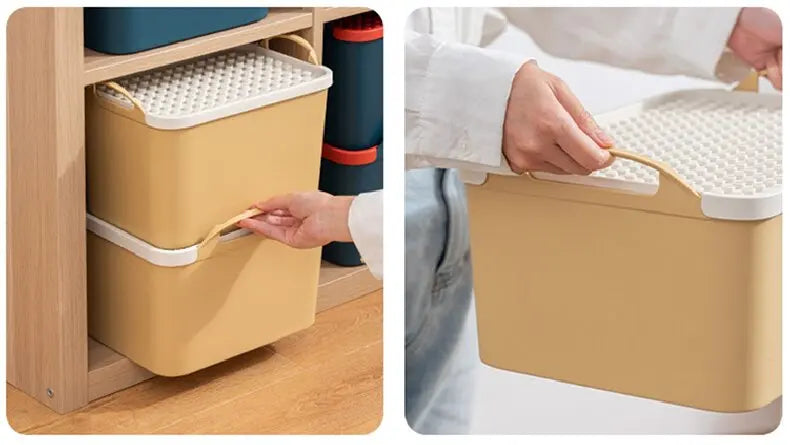 Storage Box for Lego With Lid Toy Building Block Parts Organizer Box Small Particle Classification Building Block Top Cover