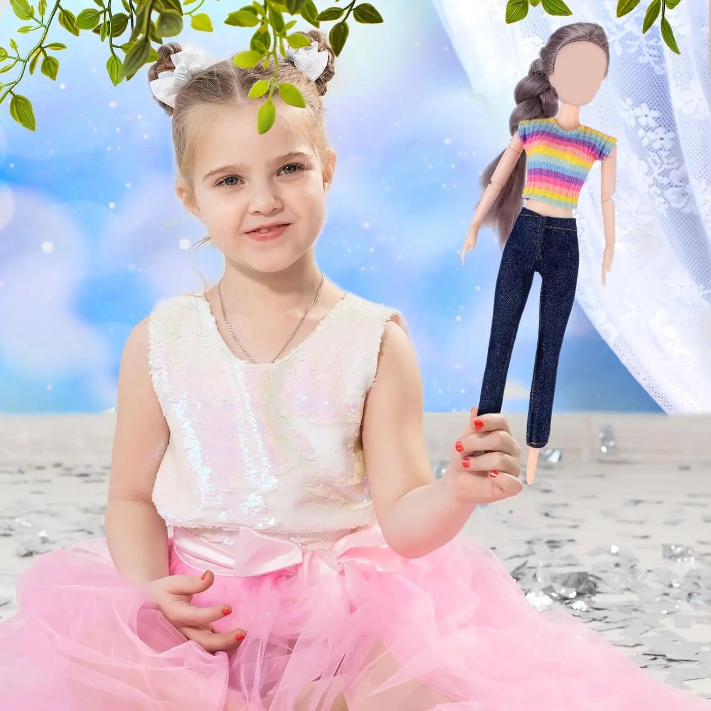 30cm Doll Clothes For Dolls Fashion Shirt+Pants Hat Shoes Coat Clothes For Girl Dolls Boy Children's Gift Doll House Accessories