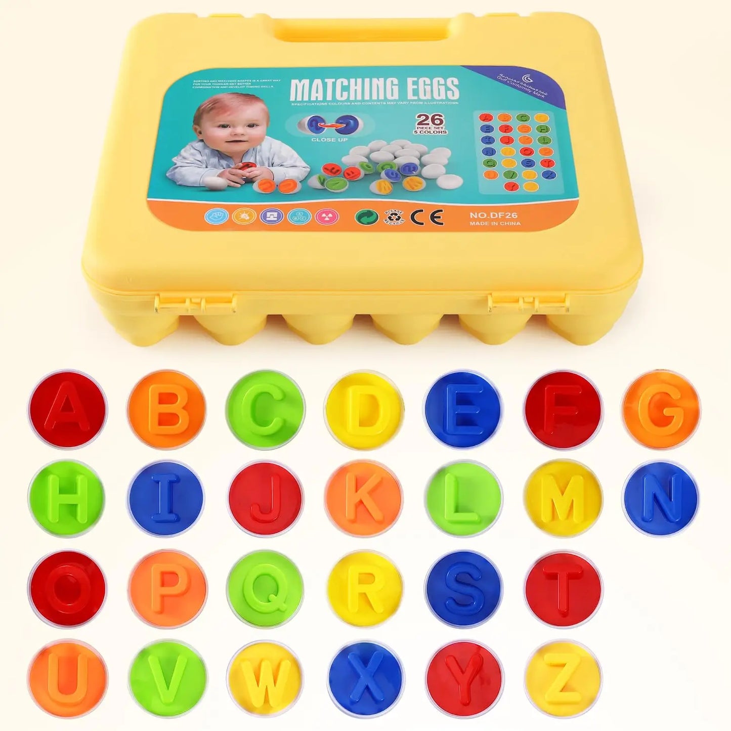 Matching Eggs Toys for Kids 1 2 3Toddlers Montessori Toys Easter Eggs Baby Shape Sorter Games Children Educational Learning Toys