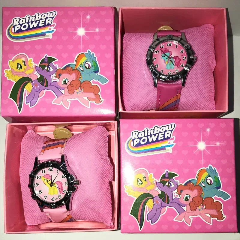 2024 Disney Mickey Mouse watch Minnie Mouse Anime Figure Children watch For Kids Boys Girls Cartoon watches Gifts Toys With Box