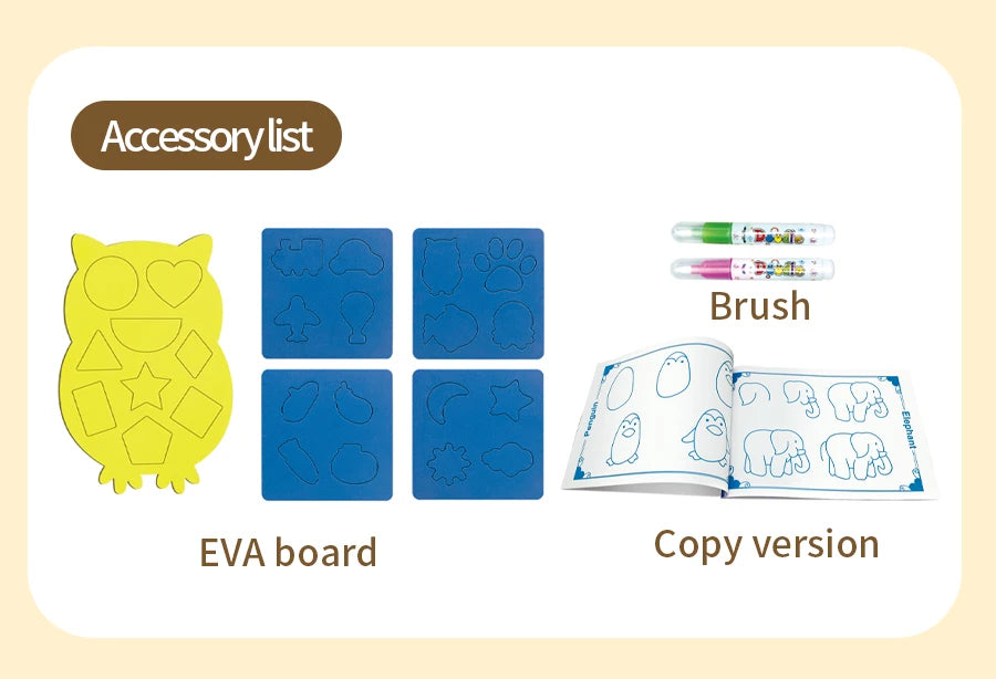 Magic Water Drawing Mat Extra Large Water Doodle Toy Set Painting Board Children Educational Toys Gift for Kids Multiple Size