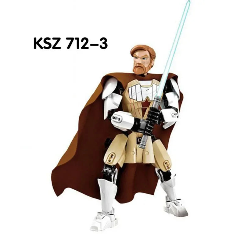 Space Wars Buildable Figure Stormtrooper Darth Vader Rey Kyle Ren Luke Skywalker Figure Toys Building Block Compatible With Lego