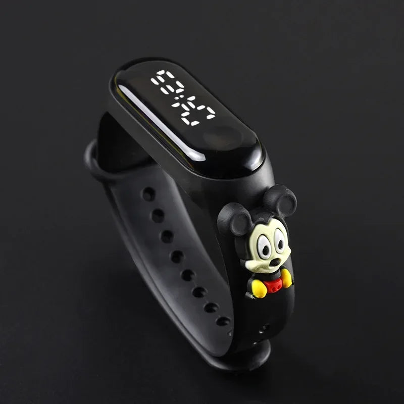 2024 Disney Mickey Mouse watch Minnie Mouse Anime Figure Children watch For Kids Boys Girls Cartoon watches Gifts Toys With Box