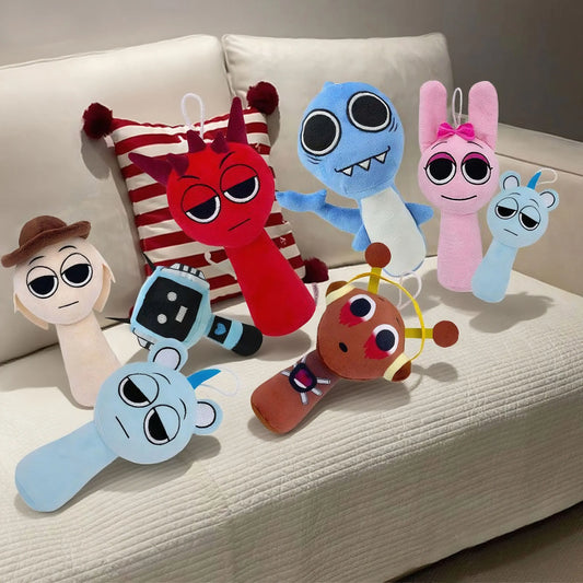 Sprunki Plush Toys Mr Fun Computer Wenda Simon Raddy Brud Sprunki Plushie Soft Toy Cartoon Pillow Stuffed Doll for Chrismas Gift