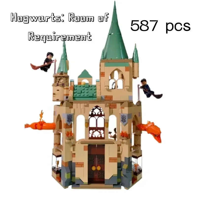 NEW Magic Castle School Building Blocks Brick Cartoon Action Figure Toys Model Toys for Children Birthday Christmas Gift