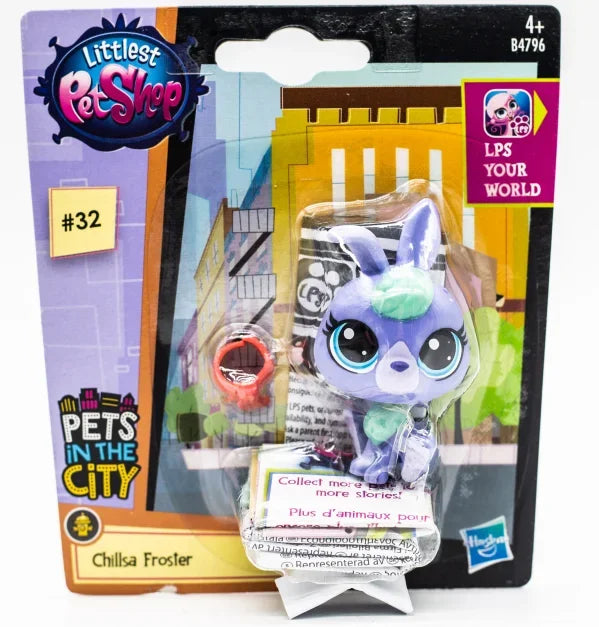 Original Hasbro Littlest Pet Shop Doll Toys Cute Animal Action Figure Big Eyed Pet Model Collection Toy Children's Birthday Gift