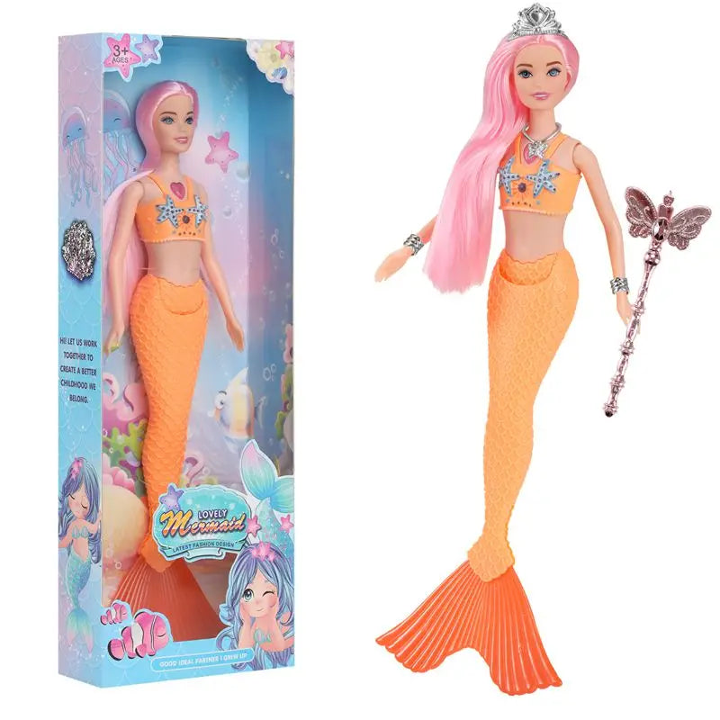 Mermaid Dolls Kids Toys Kawaii Items Fast Shipping Birthday Present With Box For Children Girls DIY Game Christmas Gifts