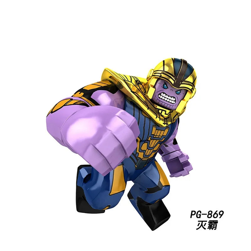 Marvel Superhero Anime Doll Building Blocks Venom Massacre Symbiosis, Spider Man Deadpool Wolverine Couple Gift Toy