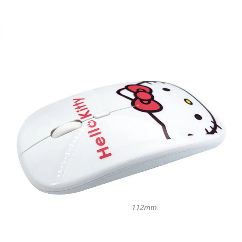 Hello Kitty Wireless Mouse Bluetooth Mouse Kawaii Ultra-thin Silent Gaming Mouse Cute USB 2.4G Mice for IPad Computer Laptop PC