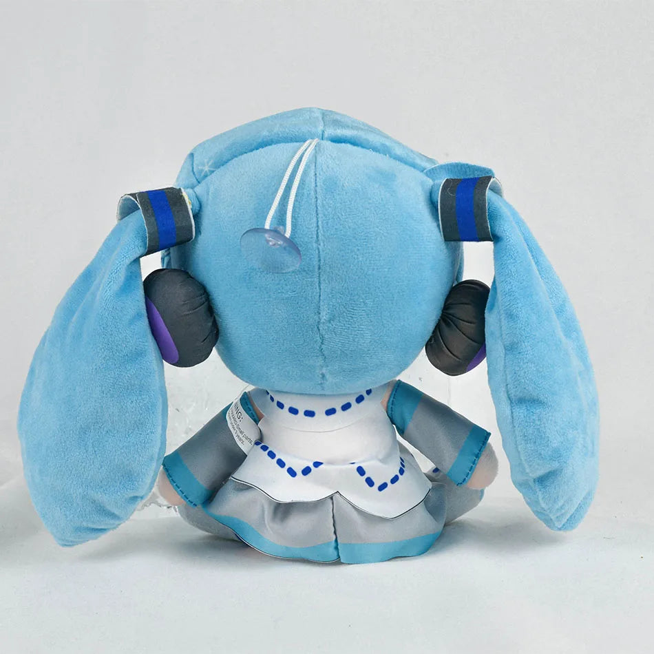 20-29cm Hatsune Miku Kawaii Q Version Fufu Figure Plush Doll Anime Peripheral Stuffed Toy Collection Model Ornament Toys Gifts