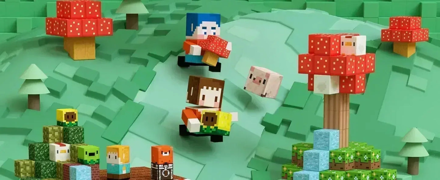 Magnetic Building Blocks Kid Toys Magnet Cube Set Mine World for Age 3+ Boys Girls DIY Model Children Magnets Toys Sensory Gifts