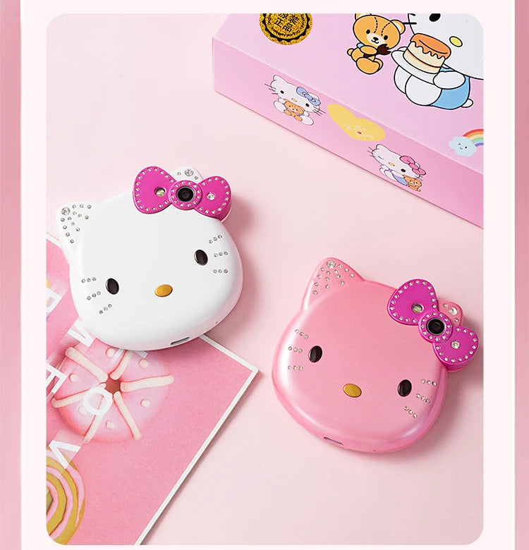 2024 Sanrio Hello Kitty Flip Phone Kawaii K688 Cartoon Kids Taiml Cute Mini Phone Birthday Fashion Girls Gifts Toys For Children