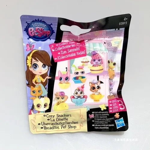 Original Hasbro Littlest Pet Shop Doll Toys Cute Animal Action Figure Big Eyed Pet Model Collection Toy Children's Birthday Gift