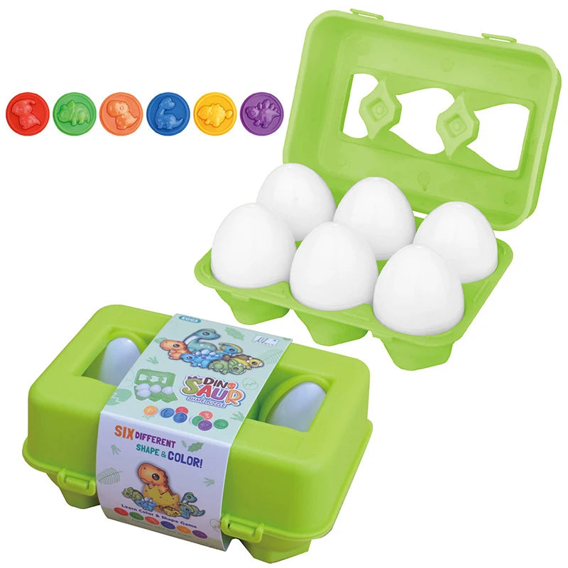 Matching Eggs Toys for Kids 1 2 3Toddlers Montessori Toys Easter Eggs Baby Shape Sorter Games Children Educational Learning Toys