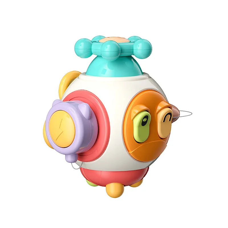 Montessori Activity Cube Baby Toys 6 in 1 Multipurpose Busy Cube Toddler Travel Toy Sensory Busy Board Educational Learning Toys