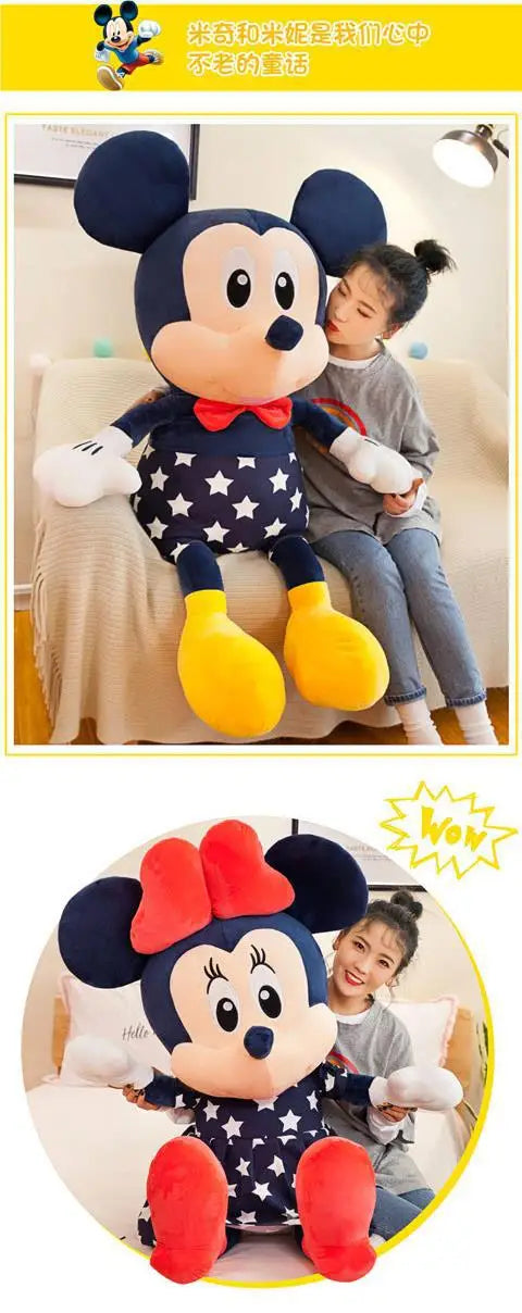 Disney Mickey Mouse Star Minnie Mouse Plush Toy Cartoon Anime Mickey Mouse Plush Doll Pillow As A Birthday Gift for Girlfriend