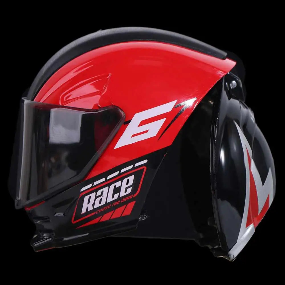 Deformation Helmet Simulated Motorcycle Rider Doll Movable Limbs Flexible Transform Motorcycle Toy Alloy Action Figure