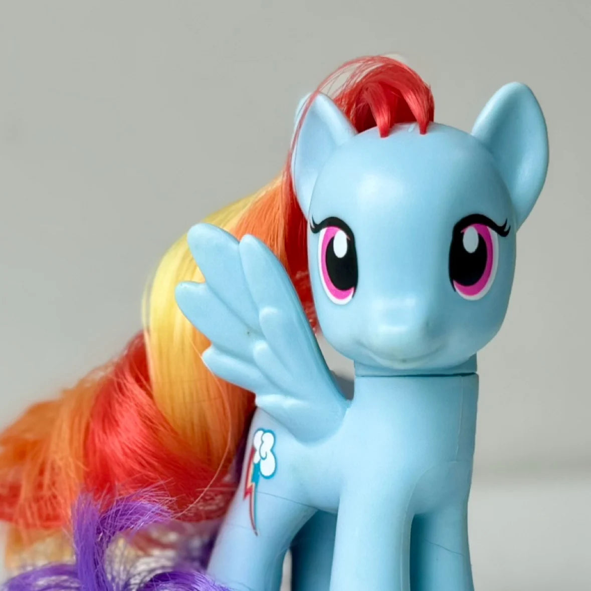 8cm Hasbro My Little Pony Twilight Sparkle Rainbow Dash Applejack YoYo Action Figures Colorful Hair Pony Model Toys Kids Gifts
